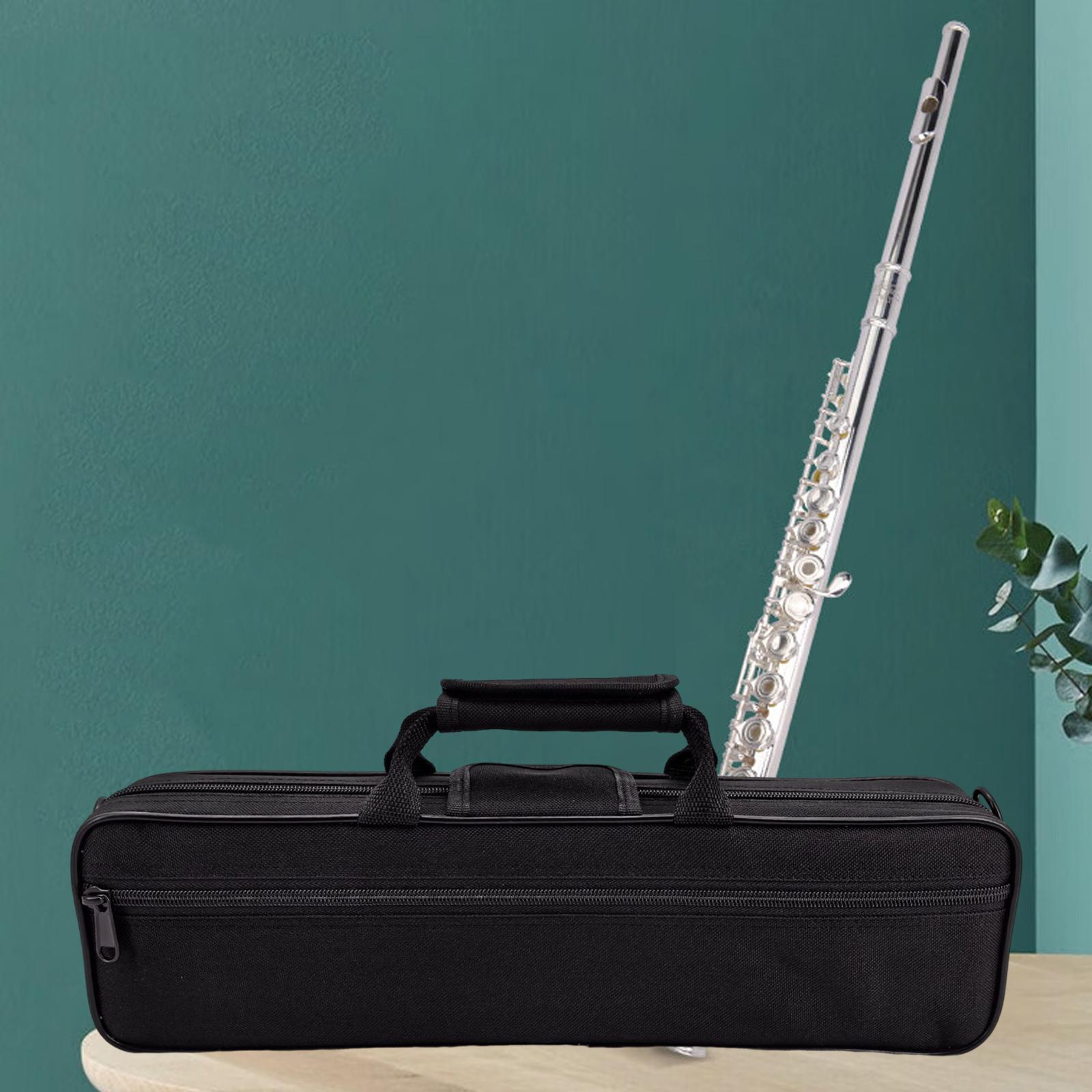 Musical Instrument Flute - フルートケース 16 穴用 オックスフォード布 ポータブル 軽量