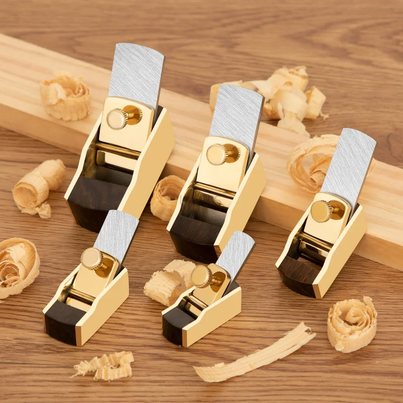 Musical Instrument Manufacturers - エボニーウッドプレーナー,平底,凸型真鍮プレーナー,手作り,親指,ショート,バイオリン,楽器,パネル作成ツール