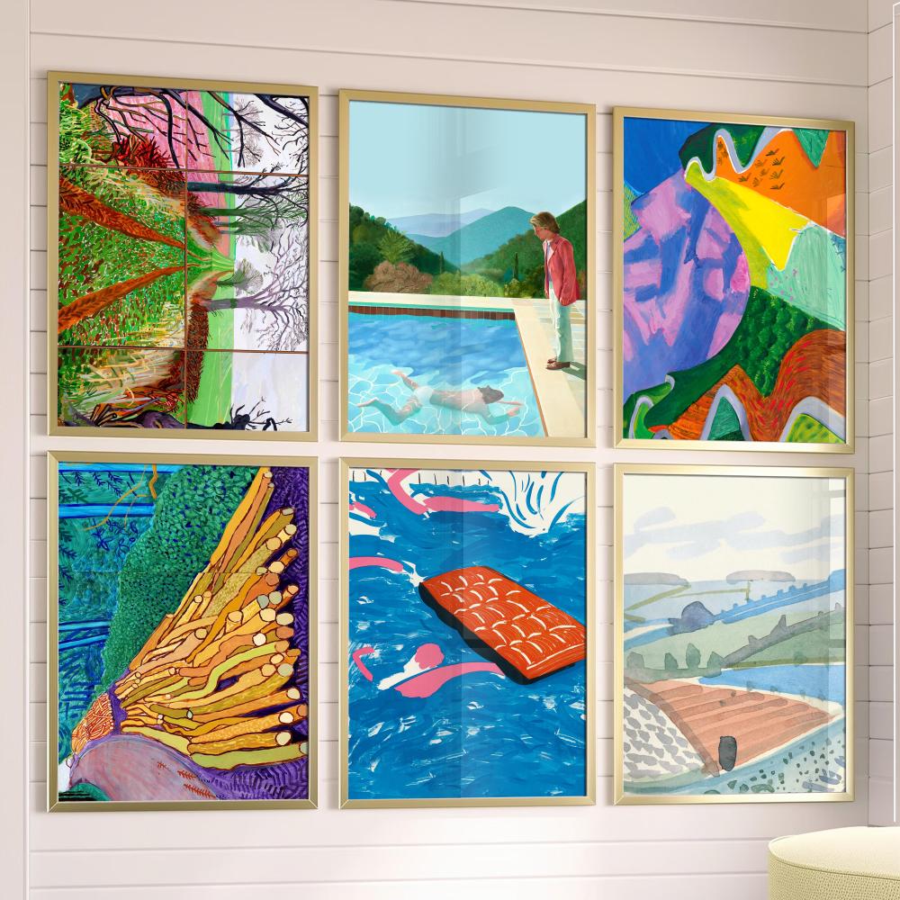 Musical Instrument Painting - アートデビッドホックニーポスター音楽アルバムカバールーム用キャンバス絵画プリントアート家の壁の装飾画像ギフト