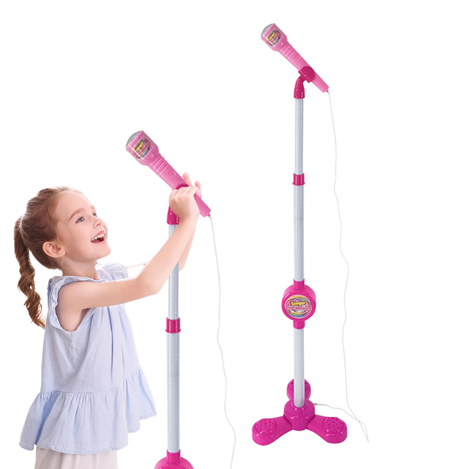 Song With Musical Instrument - 子供用マイクスタンド付きカラオケソングマシン音楽楽器おもちゃ脳トレ教育玩具女の子男の子への誕生日プレゼント