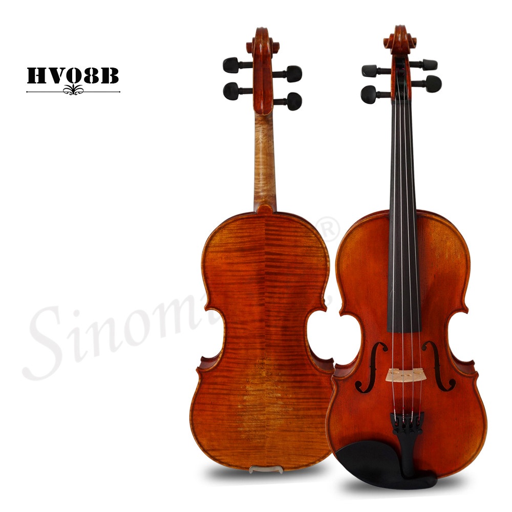 Musical Instrument German - プロの舞台演奏用、手作りのストラディバリスタイルドイツモデルバイオリン（弦楽器）