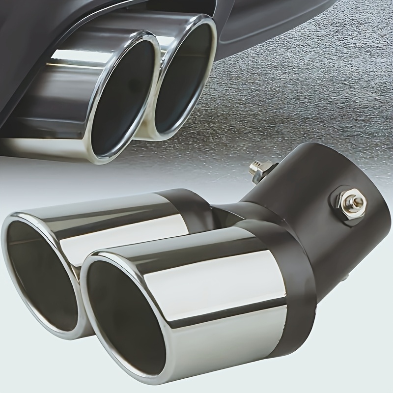 Musical Instrument Pipe - ハイエンドデュアルエキゾーストカーエキゾーストパイプ、ユニバーサル改造マフラー、尖ったテールスロートデザイン、強化されたパワーサウンド