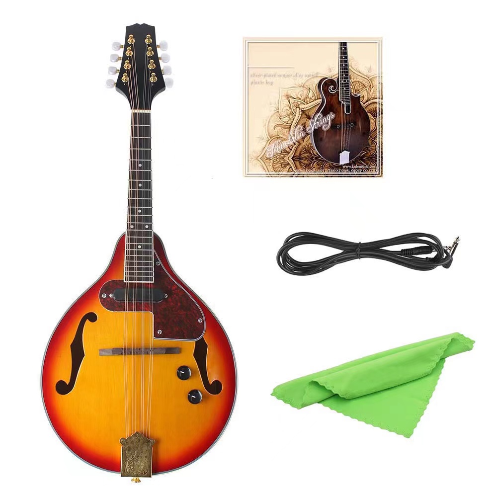 Musical Instrument Oud - スプルースマンドリン楽器、ウード、8弦、アコースティックウッド、プロ品質、楽器、フォークミュージック、手作り
