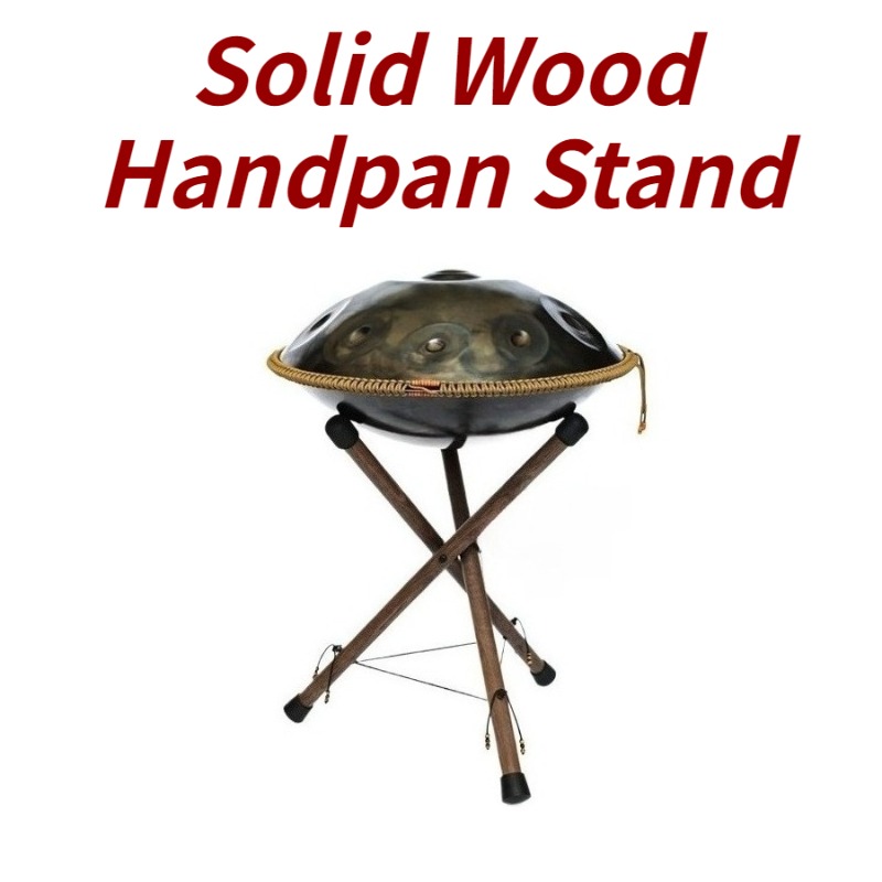 Musical Instrument Handpan - 無垢材ハンドパンスタンド手作り調整可能安定耐久性のある三角形ハンドパンスタンド高品質の楽器アクセサリー