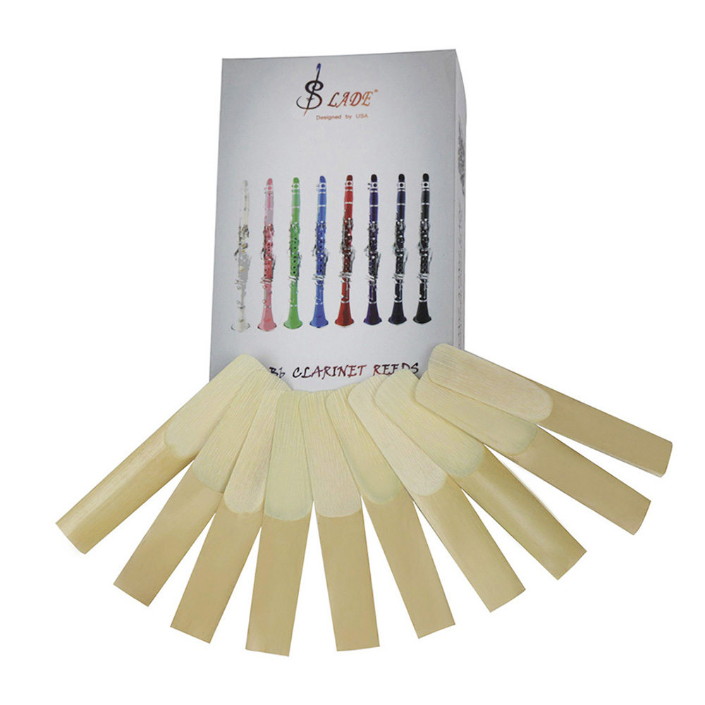 Musical Instrument Reed - クラリネットアクセサリー,木管楽器部品,強度2.5,bb,10ピース/箱,直接配達
