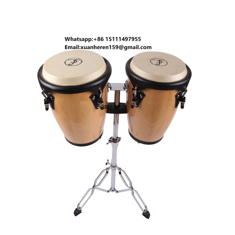Musical Instrument Manufacturers - 無料サンプル 中国製楽器 アフリカ製楽器 ドラムメーカー 8インチ+9インチ ミュージックコンガドラム