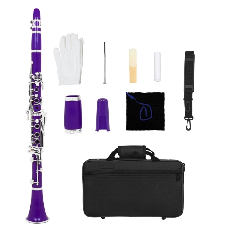 17キー学生プラスチッククラリネット楽器セット、キャリーケー - Musical Instrument In Orchestra のレビューと価格