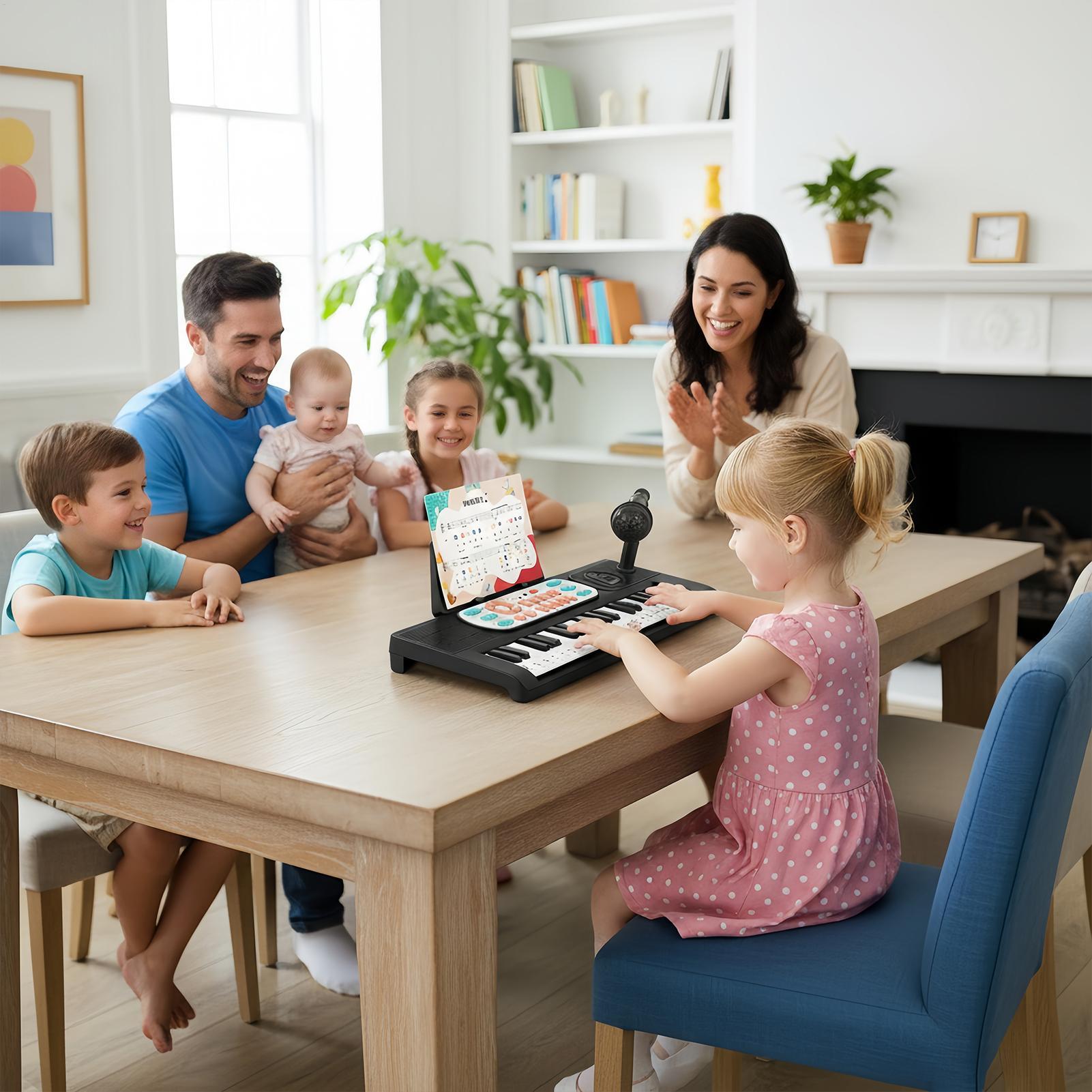 子供用電子ピアノ 37 ベビーキーボード マイク付き 歌を歌 - Song With Musical Instrument のレビューと価格