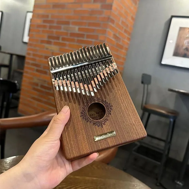 子供のためのポータブル木製カリンバ,親指のピアノ,楽器のキー - Musical Instrument Of Keyboard のレビューと価格