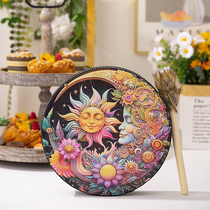 エジプトの音楽ドラム美しい絵画ストライクシャーマンのエーテル - Musical Instrument Painting のレビューと価格