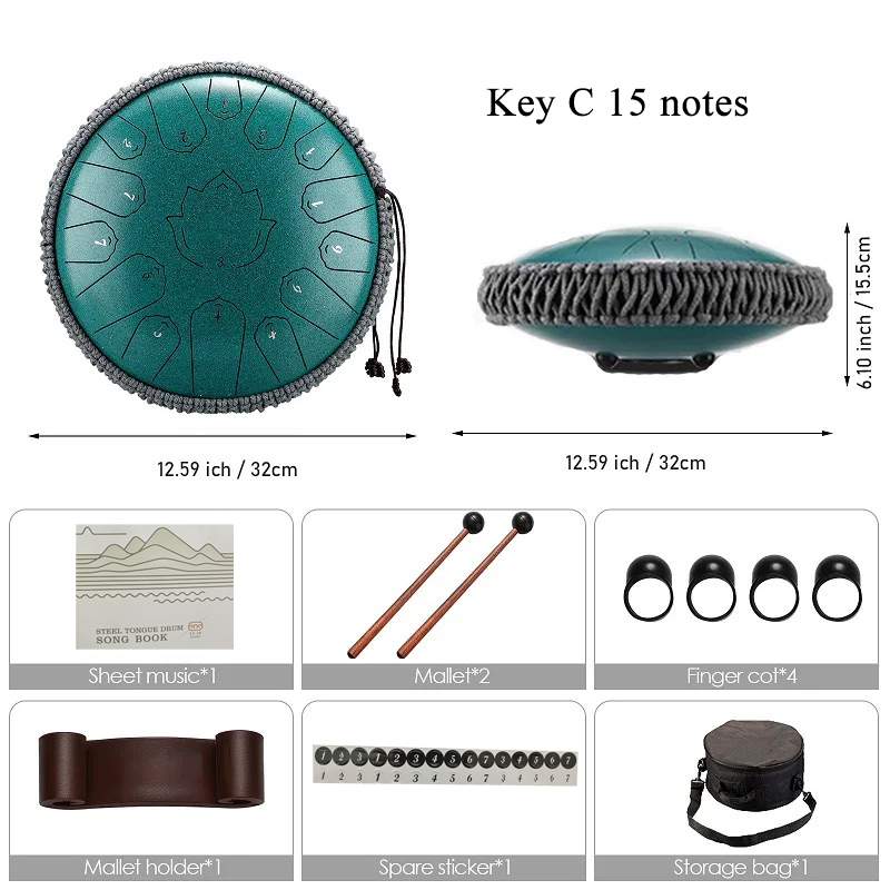 Hluru-グルコフォンスチールタングドラム、エアリアルドラ - Musical Instrument Handpan のレビューと価格