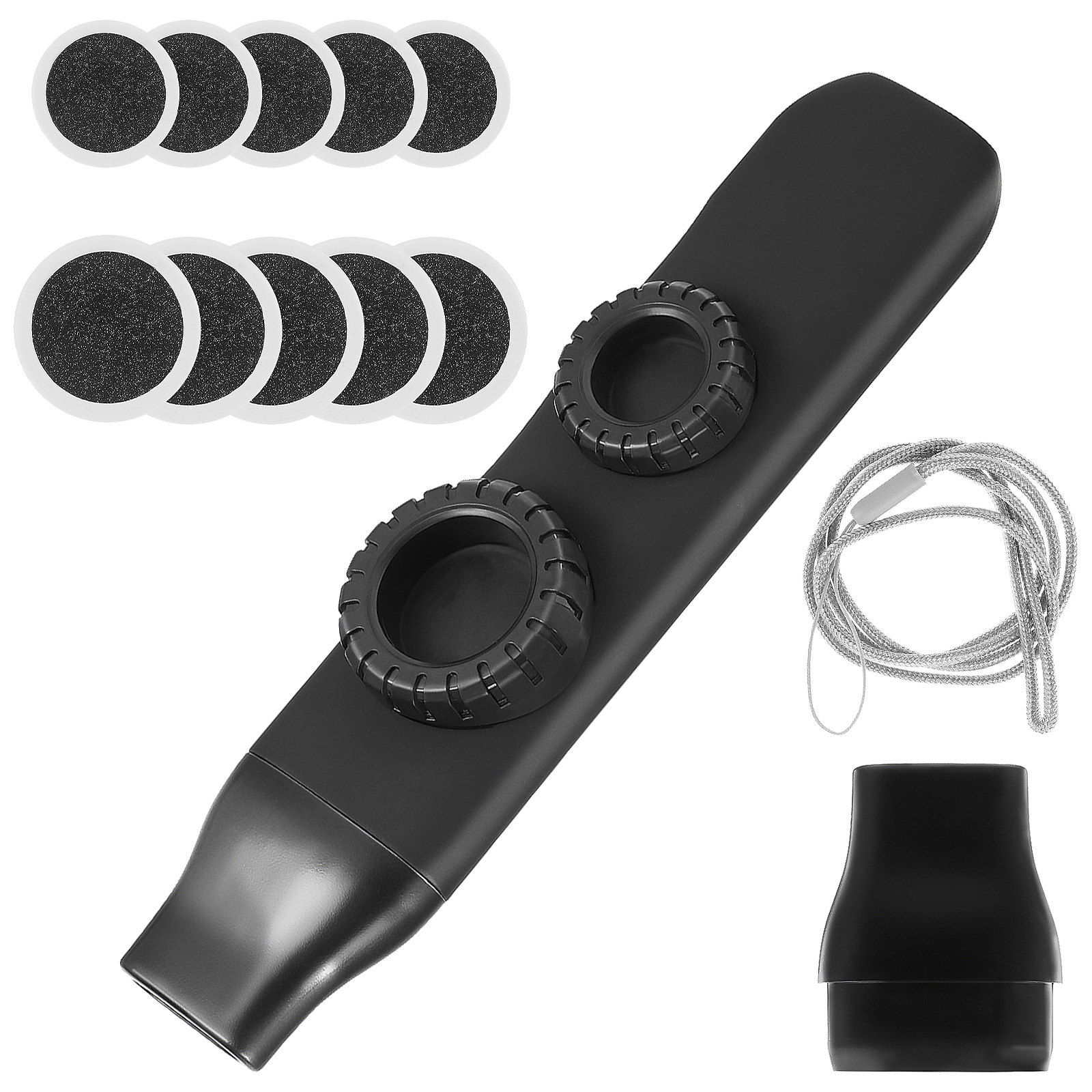 ダブルフルートホールカズー楽器、パーティー、音楽療法、ギター - Musical Instrument Flute のレビューと価格
