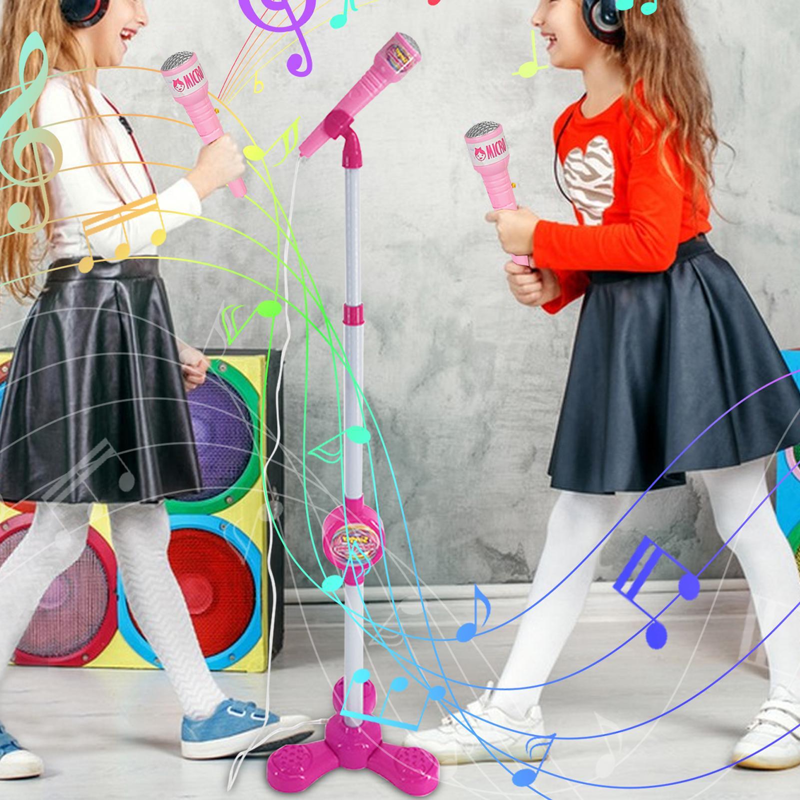子供用マイクスタンド付きカラオケソングマシン音楽楽器おもちゃ - Song With Musical Instrument のレビューと価格