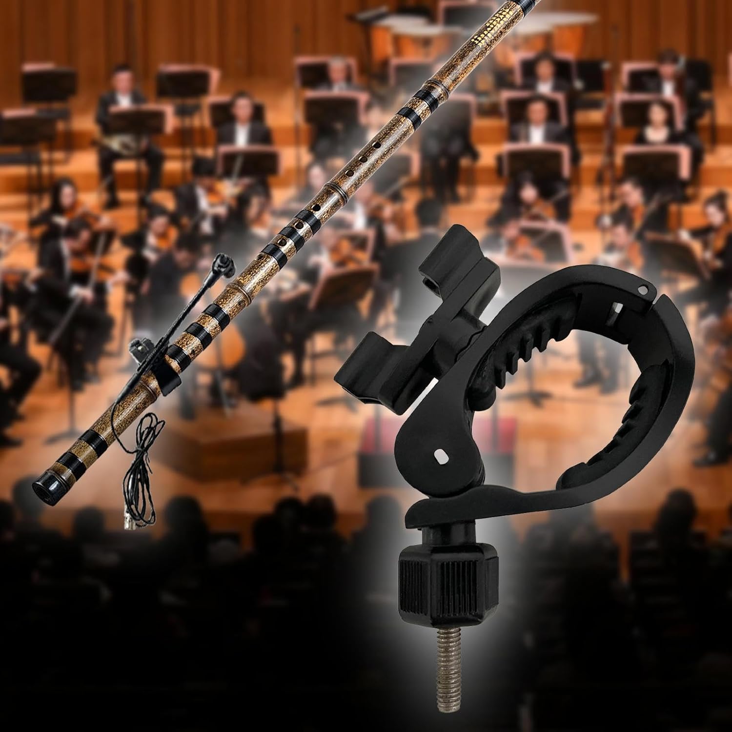 フルートクリップマイクはフルート楽器用マイクホルダーと呼ばれ - Musical Instrument In Orchestra のレビューと価格