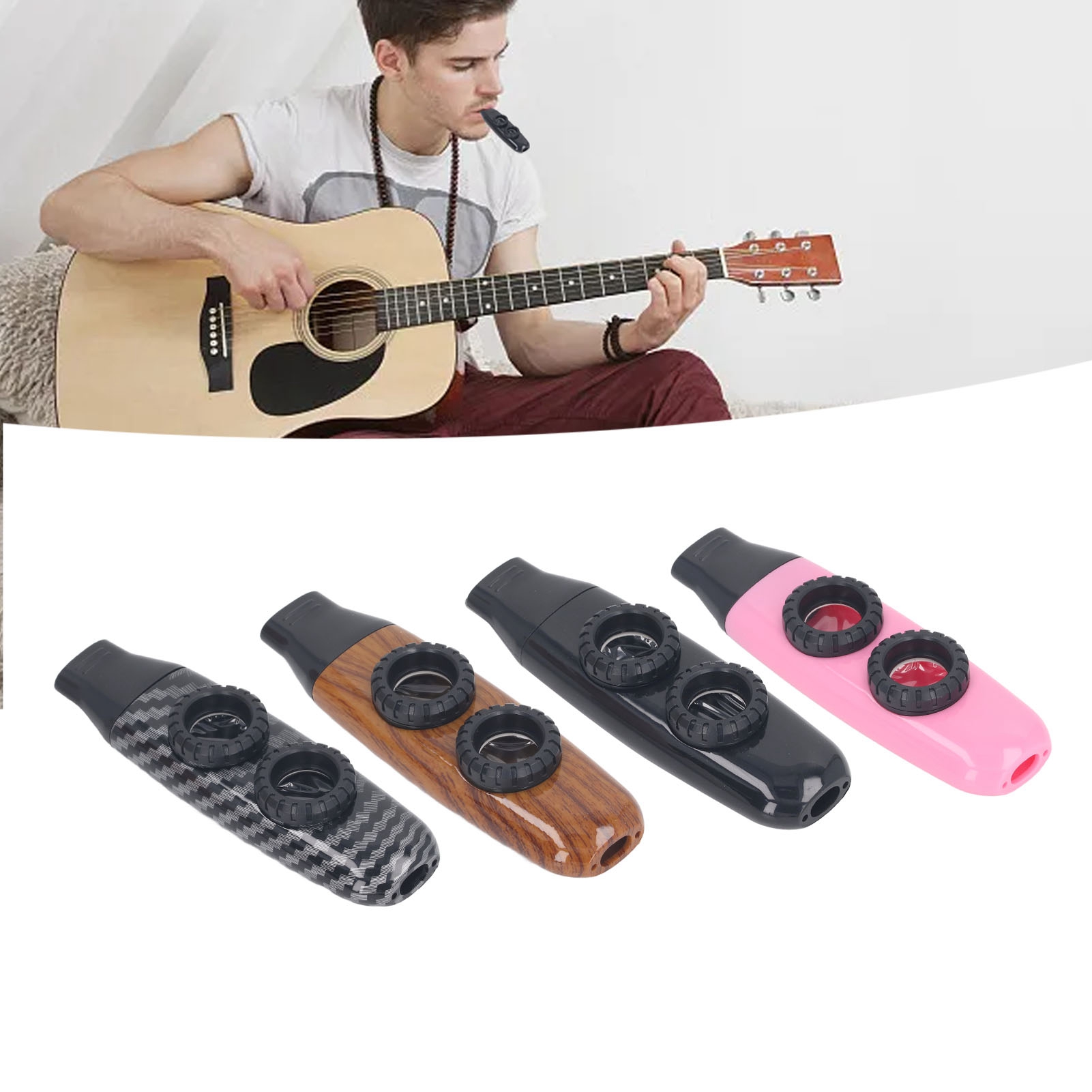 カズー フルート デュアルホール フルート 調整可能な管楽器 - Musical Instrument Flute のレビューと価格