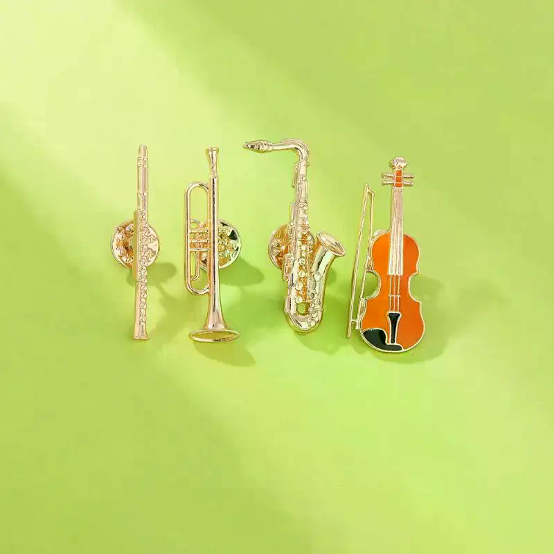 1 個シンフォニーオーケストラバッジ面白い楽器エナメルブロー - Musical Instrument In Orchestra のレビューと価格