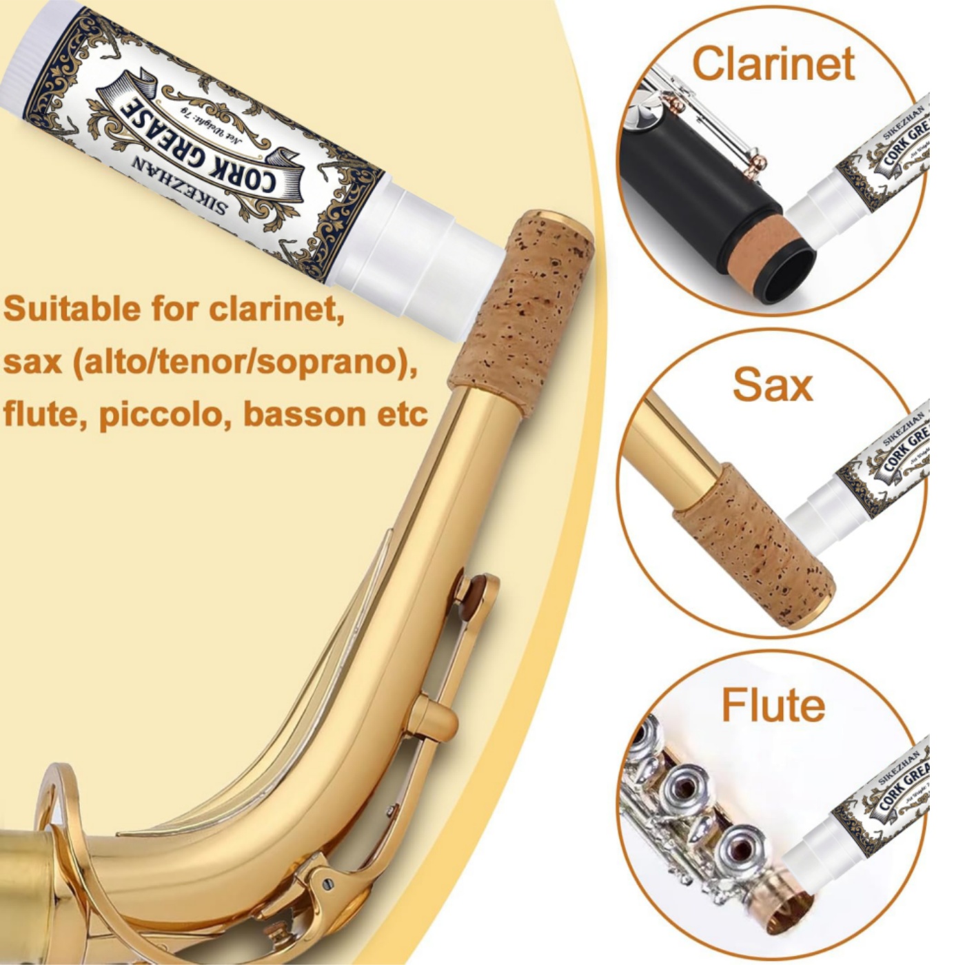 サックス、クラリネット、フルート、オーボエ、バスーン、木管楽 - Musical Instrument Bazooka のレビューと価格