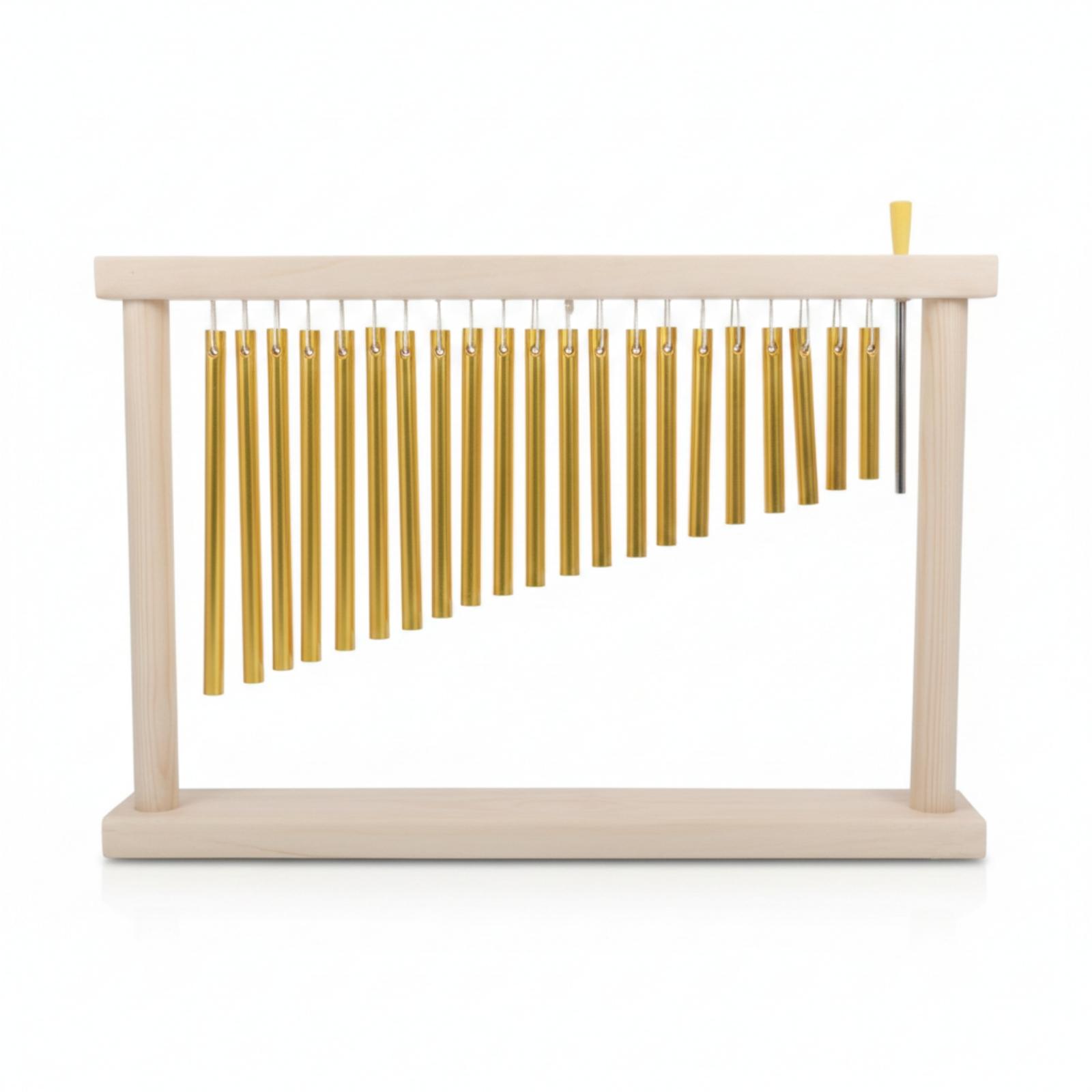 布製おもちゃ金属管チャイム楽器木製フレーム風鈴セット学校のパ - Musical Instrument Chimes のレビューと価格