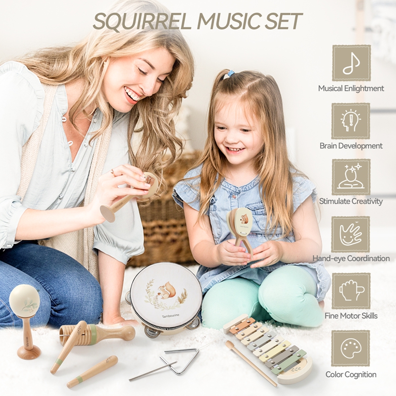 ベビーミュージックトイ マラカス ドラム シロフォン 子供用 - Musical Instrument Manufacturers のレビューと価格