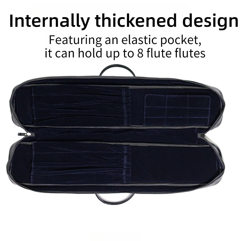 漆塗り竹製フルートバッグ 防水 耐衝撃 ポータブル ワンショ - Musical Instrument Flute のレビューと価格