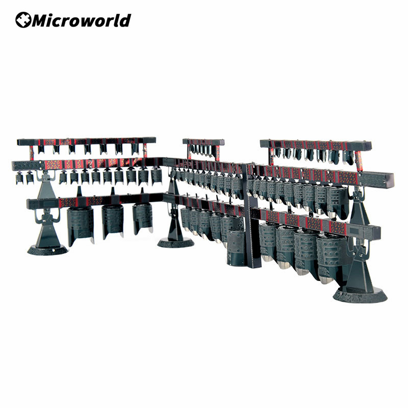 Microworld-3Dメタルパズル伝統的な中国の鐘、チャ - Musical Instrument Chimes のレビューと価格