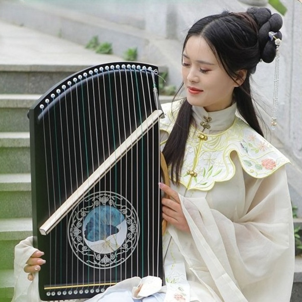 木製 21 弦ミニ Guzheng プロの指テクニックトレー - Musical Instrument Oud のレビューと価格