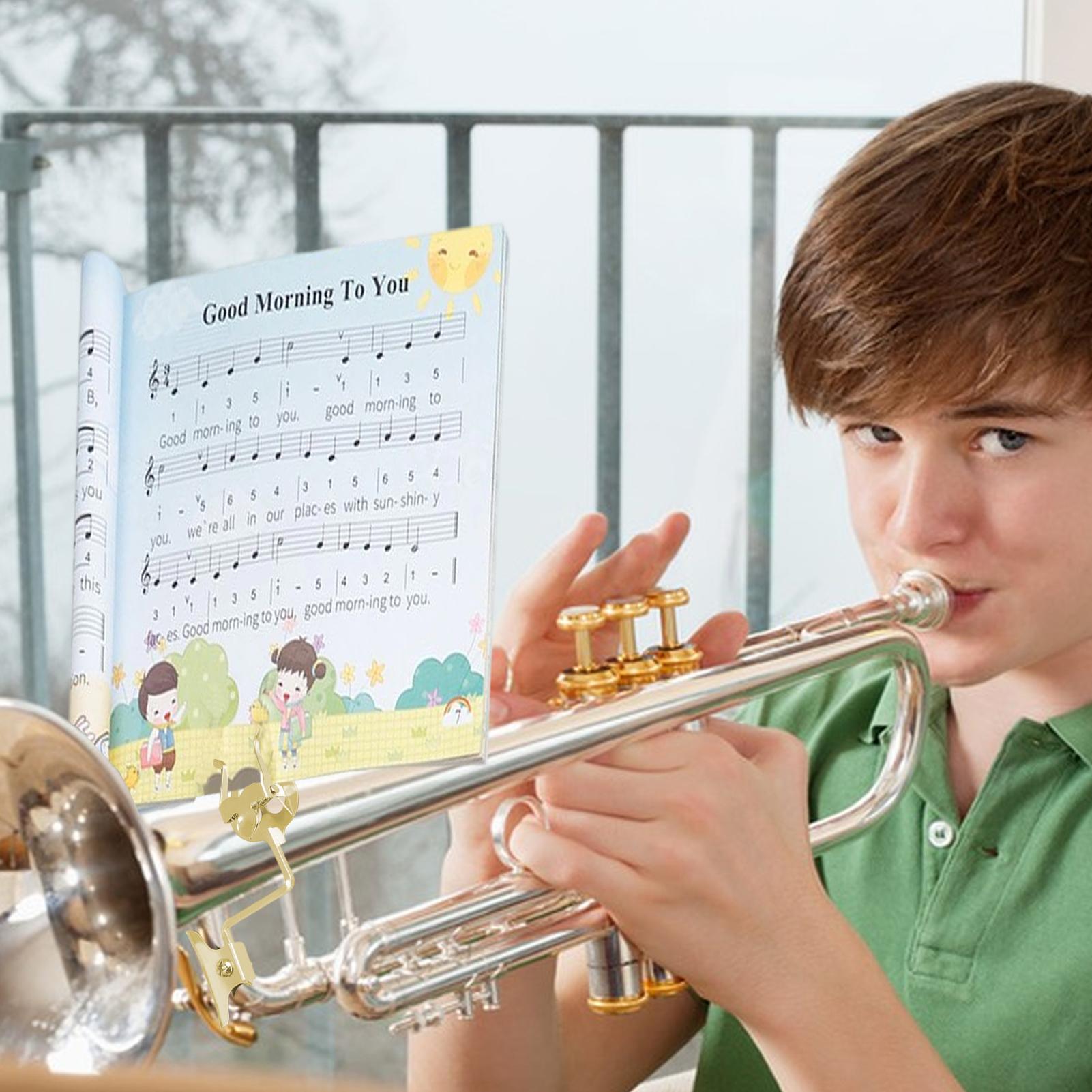 トロンボーンリヤークリップトロンボーン楽譜ホルダーパフォーマ - Musical Instrument Trombone のレビューと価格