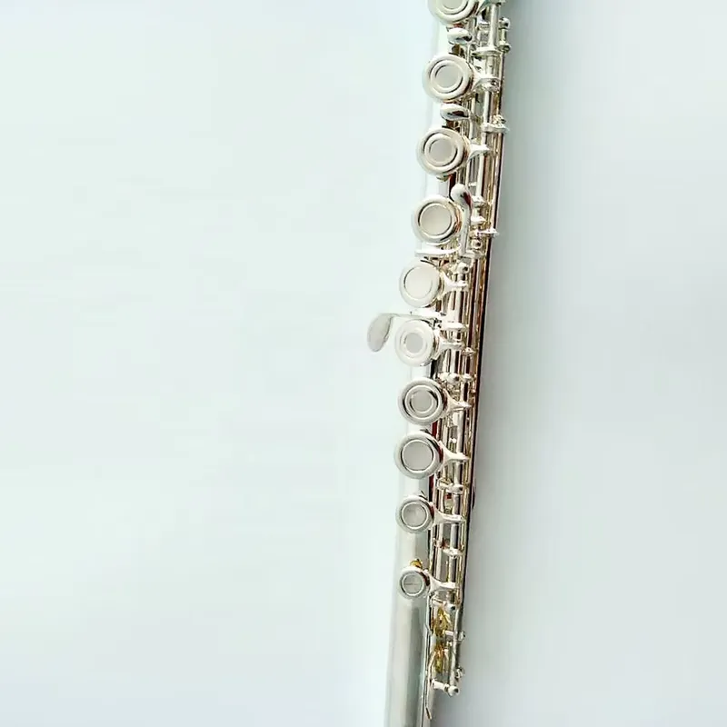 16/17穴銀メッキフルート、オープンキー、プロ仕様、ステー - Musical Instrument In Orchestra のレビューと価格