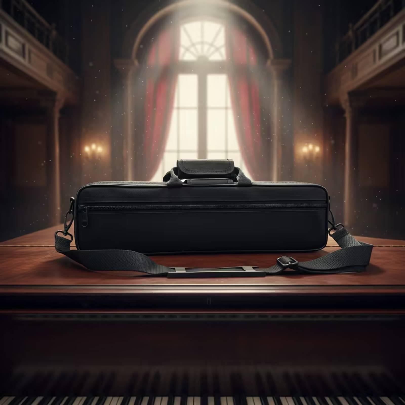 17ホールの楽器用フリースパッド付きセキュアジッパーフルート - Musical Instrument Flute のレビューと価格